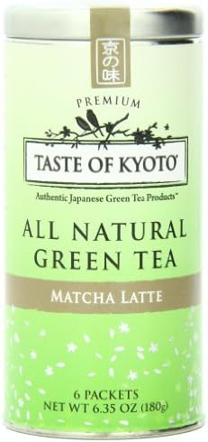 TASTE OF KYOTO Matcha Latte Green Tea, Premium, 6 Count by Taste of Kyoto