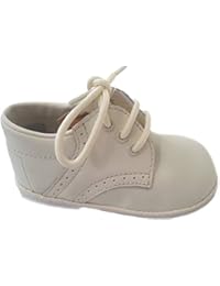 iGirldress Baby Boys Oxford Christening Shoes Ivory Size 5