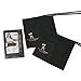 HairDay Care Professional Waist Apron - 100% Cotton Waist Apron for Women & Men - Machine Washable Hair Stylist Apron/Chef Apron with 3 Pockets, Adjustable Waist Tie - 24” x 8”, Universal Fit - Black