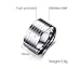 10mm Wide Stainless Steel Chinese Heart Sutra Engraved Buddhist Ring Buddhism Bands Amulet Jewelry for Men,Size 10