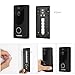 Wireless Video Doorbell FLOUREON WiFi Smart Video Doorbell Chime with 720P HD Security Camera Real-Time Video and Two-Way Talk, Night Vision, PIR Motion Detection Support APP Control