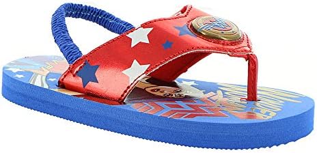 girls red flip flops