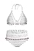 Heymiss Womens High Waisted Bikini Set Stripe Tassel Halter Two Pieces Swimsuits
