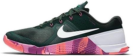 Nike Metcon 2 Amp Amplify Mens Running Training Shoes Pine Green White Crismson (9.5)
