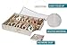 StorageManiac Durable 12-Pair Underbed Shoe Organizer with Clear Cover and Secure Zipper Closure