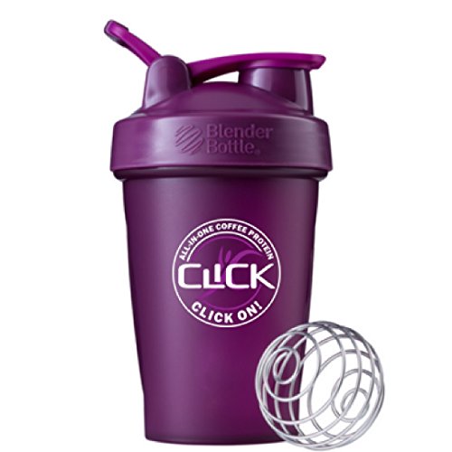 CLICK Coffee Protein Drink Shaker Cup with Wire Wisk Ball, 20 Ounce Pricepulse