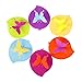 ME.FAM Forever Butterfly,set of 6 Pack in Different Color,diy Covers,food-grade Silicone Drink Covers,6-pack,spillproof,leakproof,keeps Beverages Hot or Cold, Silicone Cup Lid, Cup Cover