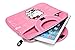Phenix-Color Hello Kitty Little Bear Bag Sleeve Case for Ipad 2 3 4 / iPad Air / iPad Air2 Google Nexus Hp Touchpad Motorola Xoom, Smasung Galaxy Tab 10.1V, and any 10.1inch or less Tablet (Hotpink)