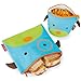 Skip Hop Baby Zoo Little Kid and Toddler 2-Piece Reusable Sandwich and Snack Bag Mealtime Set, Multi Darby Dog