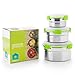 STAINLESS STEEL CONTAINERS – Airtight Stainless Food Containers – Leakproof Lids with Silicone Gasket Maintains your Leftover Quality - Perfect for use in Lunch Boxes 3 Pack Set