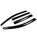 Auto Dynasty 4Pcs Tape-On Window Visor Compatible with 2004 2005 2006 2007 2008 2009 2010 2011 2012 2013 2014 Infiniti QX56 Nissan Armada 2004-2014, Deflector Rain Guard, Acrylic Black