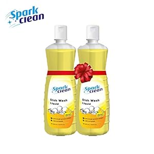 Spark Clean Fast Action Formula Dishwash Liquid – 500ml Lemon Pack of 2