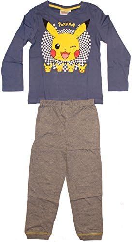 Pants Pajama Set Pokemon Top And Pants (12 years, bleu foncé)