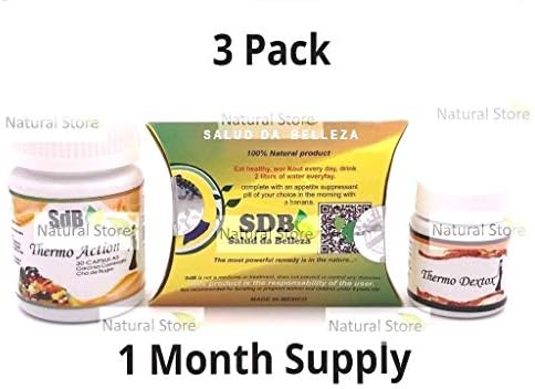 New! 3 Great Products! Semilla de Brazil,Thermo Action and Thermo Detox, Potente combinacion para bajar de peso, Garantizado! by SDB