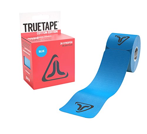 TRUETAPE Cotton Edition elastisches Kinesiologie Tape / Physiotape - 20 vorgeschnittene Streifen 25cm x 5cm