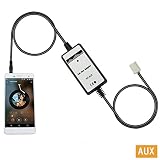 Aux Adapter,Yomikoo AUX MP3 Player Radio Car Digital Music Cd Changer 3.5mm Aux Adapter for Toyota (6+6)Pin Camry 2005-2011 Corolla 2005-2011 Prius 2004-2011 RAV4 2003-2011 Lexus LS 460 2007-2011