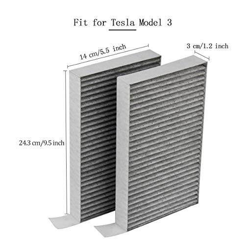 Farmogo Tesla Model 3 Model Y Cabin Air Filter Activated Carbon Air