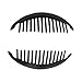 Set of Three 6.5 Inch Banana Clip Hair Clincher Interlocking Black Red Orange