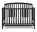 Graco Freeport 4-in-1 Convertible Crib, Black, Easily Converts to Toddler Bed Day Bed or Full Bed, Three Position Adjustable Height Mattress, Some Assembly Required (Mattress Not Included)
