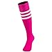 Triple Football Socks, Fancy Fan Unisex Knee High Athletic Sports Soccer Socks,2-12 Pairs