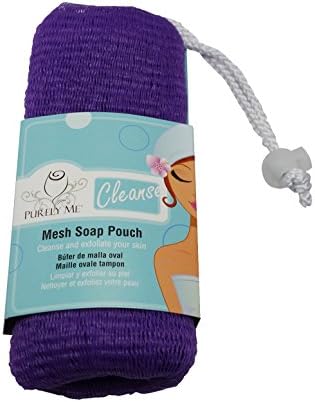 Purely Me Mesh Soap Pouch, Purple, 3-Pack