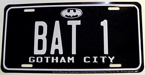 Signs 4 Fun SLTV08 Batman License Plate