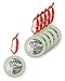 Juvale 6 Pack Christmas Holiday Ornament - Tree Picture Frame Ornaments Green Decorations