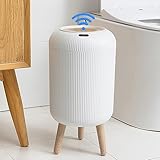 URALFA Automatic Bathroom Trash Can with Lid, 3