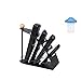 Remote Control Organizer, Space Saving Metal TV Remote Control Storage Organizer/Caddy/Rack/Organizer, Black Remote Control Tidy Remote Holder and TV Remote Organizer
