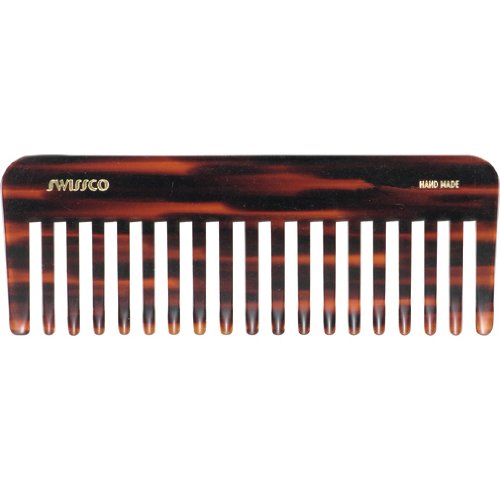 Swissco tortoise wet comb wide tooth