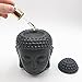 Translucent Ceramic Buddha Head Statue Oil Burner Aromatherapy Diffusers Home Decor - Black