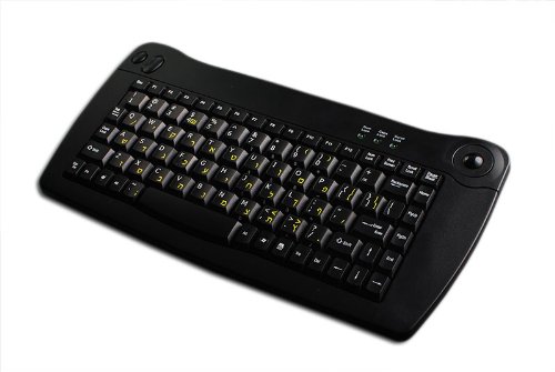 HEBREW-ENGLISH NON-TRANSPARENT KEYBOARD STICKER ON BLACK BACKGROUND