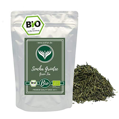 Azafran Grüner Tee - BIO Sencha Uchiyama Grüntee lose geschnitten - Original aus Japan 500g
