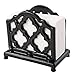 Vintage Metal Napkin Holder Cast Iron Napkin Holder Organizer for Kitchen Restaurant Home Decor, Black