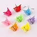 HugeDE 50 Pcs Baby Mini Plastic Butterfly Hair Clips Hair Claw Hair Clamps Barrettes for Girls