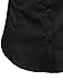 NE PEOPLE Button Down Shirt - Women's 3/4 Sleeve Roll Up Stretch Collar Office Work Formal Casual Basic Blouse Top NEWT01 Black XS