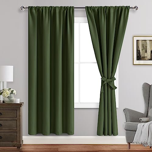 JIUZHEN Blackout Curtains for Bedroom Living Room 42 x 72 Inches Long at Amazon