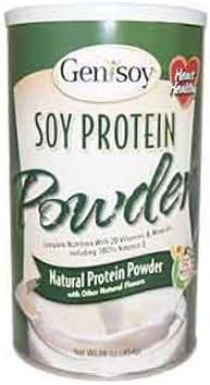 New - GeniSoy Soy Protein Powder Natural - 16 oz