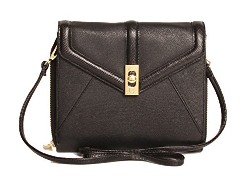 Tutilo Womens Fashion Designer Handbags Womens Essex Mini Tablet Crossbody Shoulder Bag Black