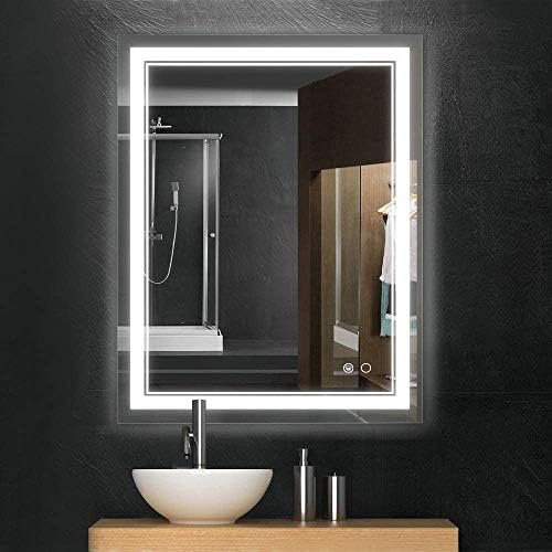 Keonjinn 36 x 28 Inch Bathroom LED Vanity Mirror