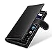 TETDED Premium Leather Case for BlackBerry KEY2 LE, Gerzat, Book Type (Nappa Black)