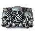 XGALBLA Western Cowboy Skull Belt Buckle For Mens Grey Tone