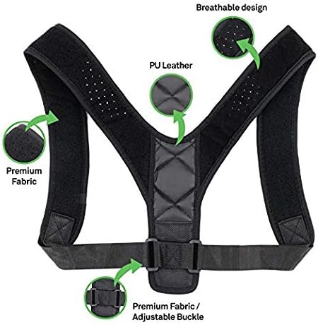 Aroamas Figure 8 Posture Corrector Back and Shoulder Support Brace for Women & Men, Helps to Improve Posture, Prevent Slouching and Relieve Pain