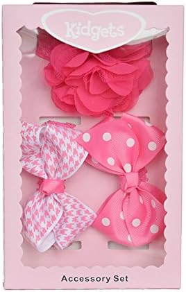 With an orchid 3pcs Lovely Cute Baby Girl Headband Hairband Baby's Gift Peach Pink Series