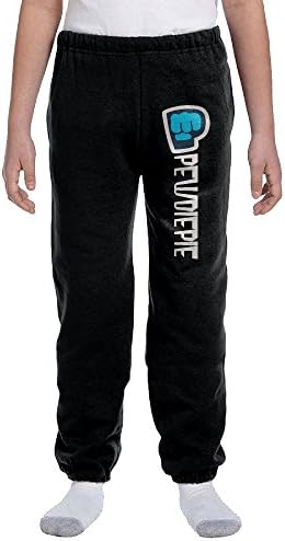 Deftad PewDiePie Logo Performance Sweatpants For Kids Black