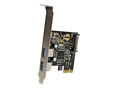Click Here to See More Images StarTech.com 2 Port PCI Express PCIe SuperSpeed USB 3.0 Controller Card with SATA Power - Dual Port PCI Express USB 3 Adapter PEXUSB3S23