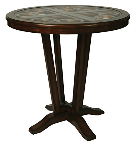 Impacterra Devon Coast Pub Table, Distressed Cherry, Bar Height