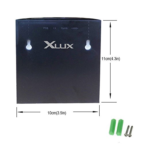 image for XLUX [Warm Light] Solar Light for Wall, porch, garden, fence, path; Su