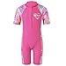 TFJH E 1PCS Girls Long Sleeve Swimsuit UPF 50+ Rashguard,Pink,7-8Y(Tag No.140/146)