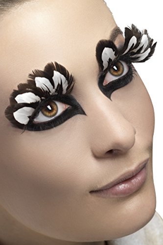 Fever Women's Black & White Feather Eyelashes